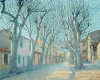 The Road with Plane Trees