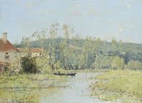 Small Boat on River