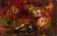 Dead Bird and Flowers