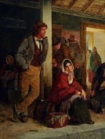 Irish Emigrants Waiting for the Train