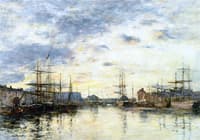 Fécamp, the Harbor at Sunset
