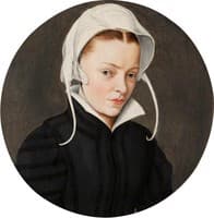Portrait of a Woman in a White Bonnet