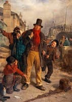 An Irish Emigrant Landing at Liverpool