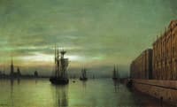 The Neva River at Night