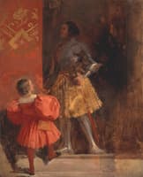 A Knight and Page (from Johann Wolfgang von Goethe’s “Götz von Berlichingen” )