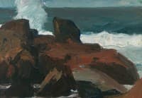 Waves Crashing on Rocks