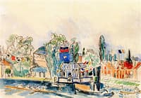 Canoes and Steamboats on the Marne