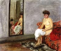 Seated Nude Reflected in a Mirror