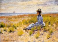 Girl Seated by the Sea