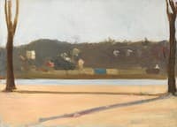 River and Buildings