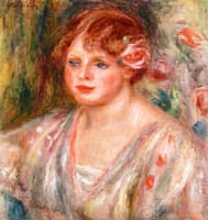 Bust of a Young Woman, a Rose in Her Hair