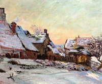 Farms in Winter in Ile-de-France