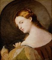 Portrait of a Young Woman in Profile
