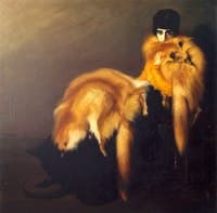 Portrait of Alba in a Fox Pelt