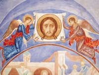 Angels with an Image of Christ the Savior
