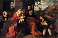 Adoration of the Shepherds with a Female Donor