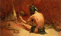 Offering the Pipe to Thunder