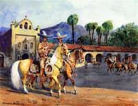 Charros in Mission Courtyard