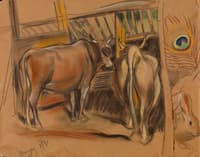 Cows in a Barn