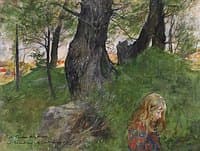 SUSANNE I EN SKOGSBACKE
