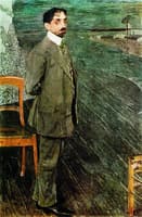 Portrait of Poet and Composer Mikhail Kuzmin