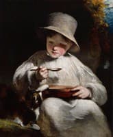 Boy and Kitten