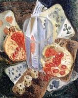 Cubist Still Life with Pomegranates