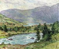 Mountain Lakes, Olden, Norway