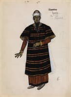 Costume Design for the Doctor from a Production of the Play "Peter Khlebnik" by Leo Tolstoy
