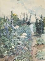 Woman in Garden