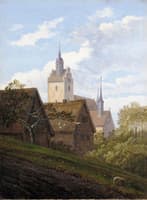 View of Priessnitz near Dresden