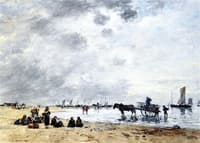 Bercy, the Arrival of the Fishing Boats