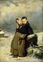 Orphaned Children at the Cemetery