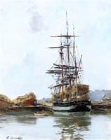 Deauville, a Three Masted Ship