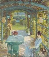 Two Women in an Arbor