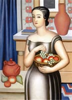 Woman with Fruit Bowl