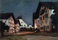 European City Night Scene