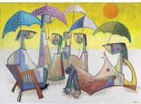 Girls with Umbrellas