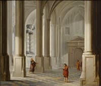 Church Interior with the Parable of the Pharisee and the Publican (Luke 18:9-14)