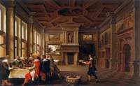 Distinguished Dinner Comapany in an Interior