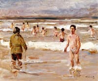 Boys Bathing in the Sea