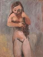 Nude Combing Her Hair