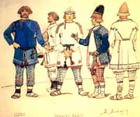 Costume Design for the Opera "Snow Maiden"
