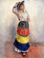 Woman Dancing in an Italian Costume