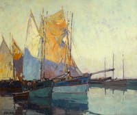 Sail Boats at Anchor