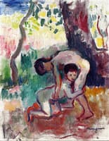Children Wrestling