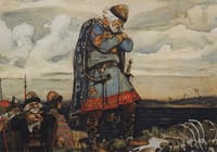 Prince Oleg Looking at the Skeleton of His Horse
