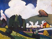 Landscape near Murnau with Locomotive