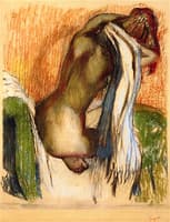 Woman Drying Herself