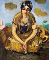 Egyptian with a Pearl Necklace